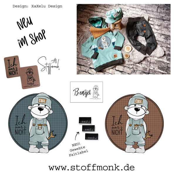 Patch / Aufnäher  - "Ich war´s nicht" - Karo braun- - XaXelu Design